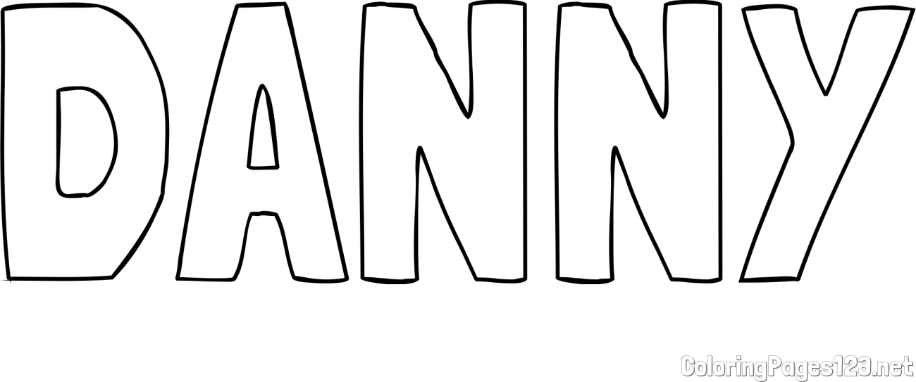 DANNY Coloring Page