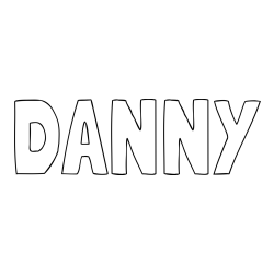 Online Created Coloring Page - DANNY Coloring Page