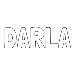 Online Created Coloring Page - DARLA Coloring Page
