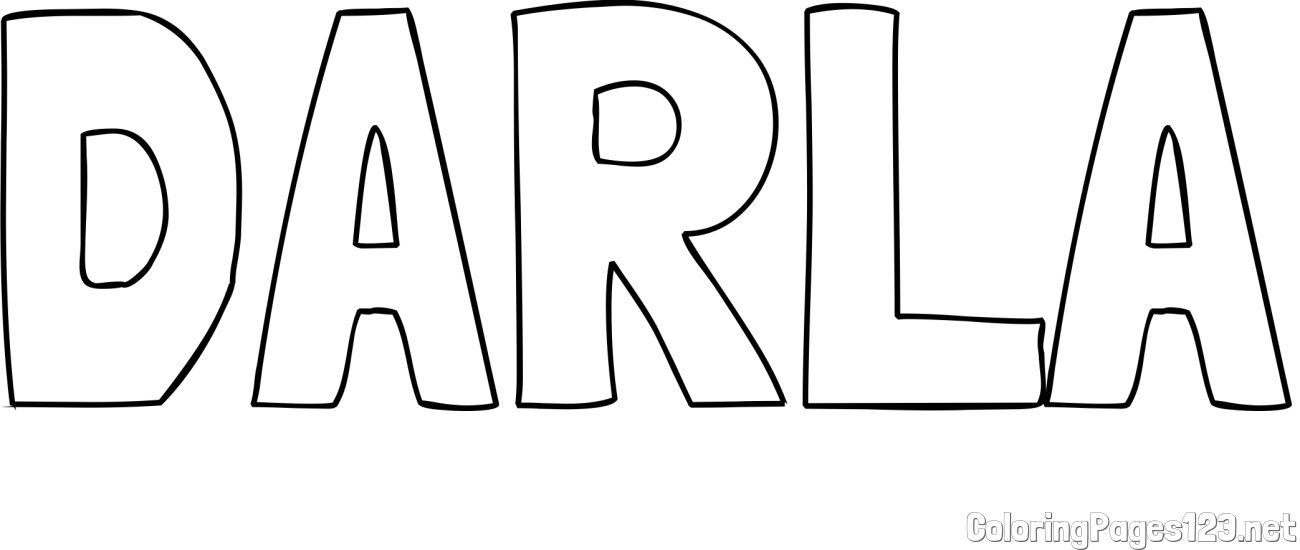 DARLA Coloring Page