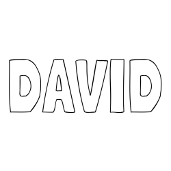 DAVID Coloring Page