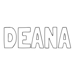 Online Created Coloring Page - DEANA Coloring Page