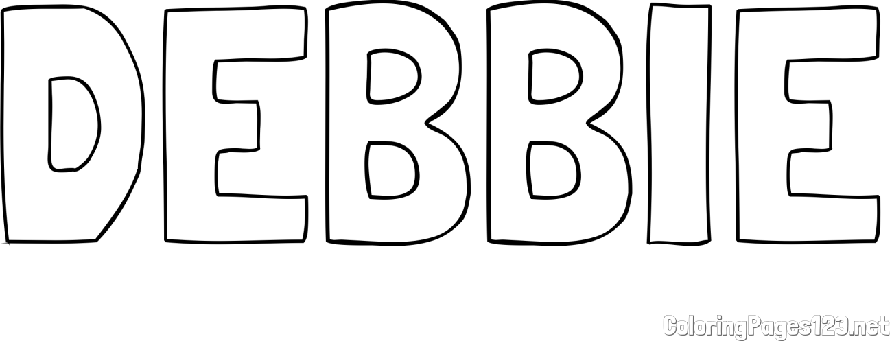 DEBBIE Coloring Page