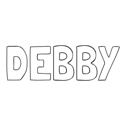 Online Created Coloring Page - DEBBY Coloring Page