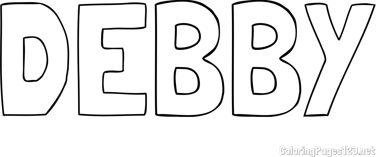 DEBBY Coloring Page