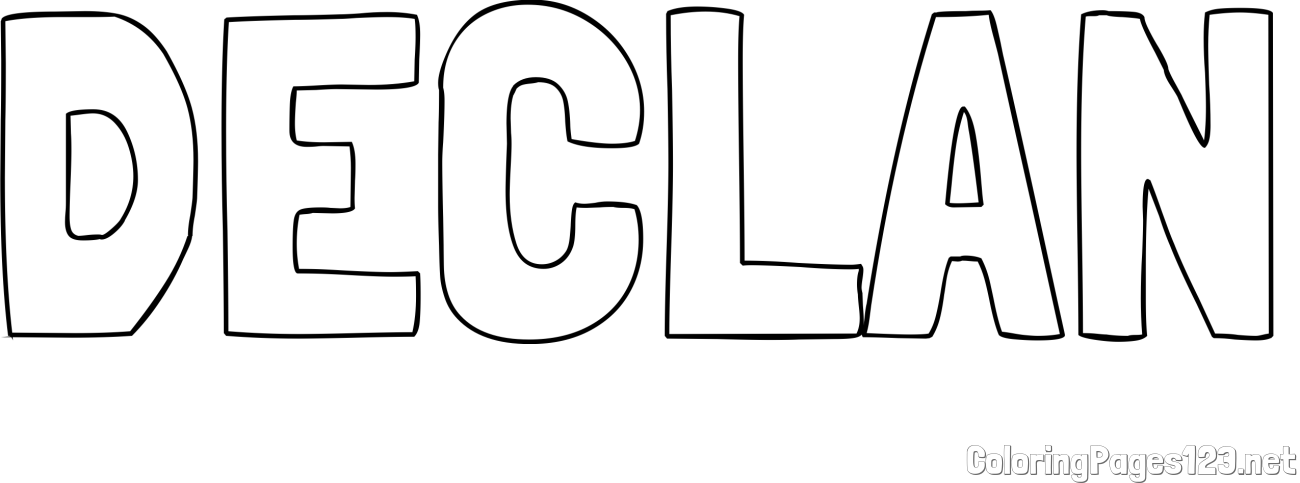 DECLAN Coloring Page