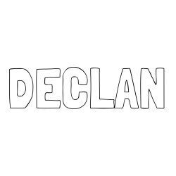 Online Created Coloring Page - DECLAN Coloring Page