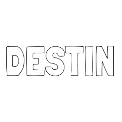 Online Created Coloring Page - DESTIN Coloring Page