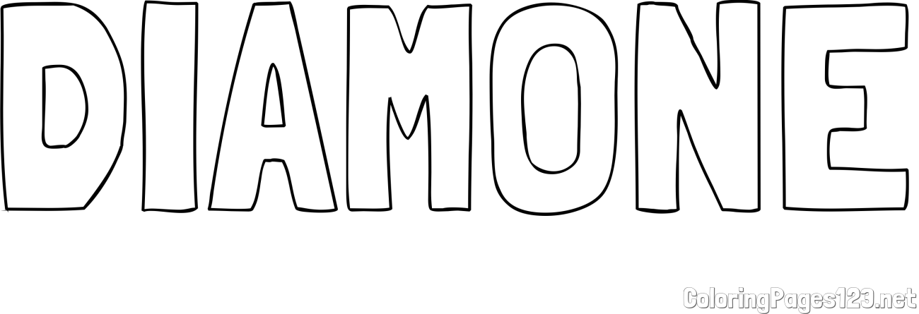 DIAMONE Coloring Page