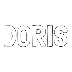 Online Created Coloring Page - DORIS Coloring Page