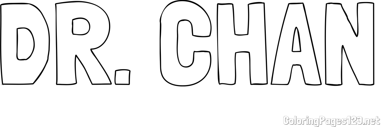 DR. CHAN Coloring Page