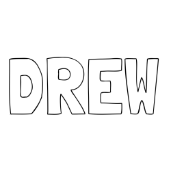 Online Created Coloring Page - DREW Coloring Page