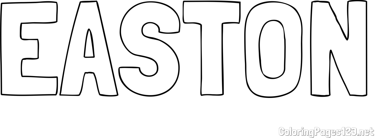 EASTON Coloring Page