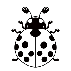 Easy Ladybug Coloring Page