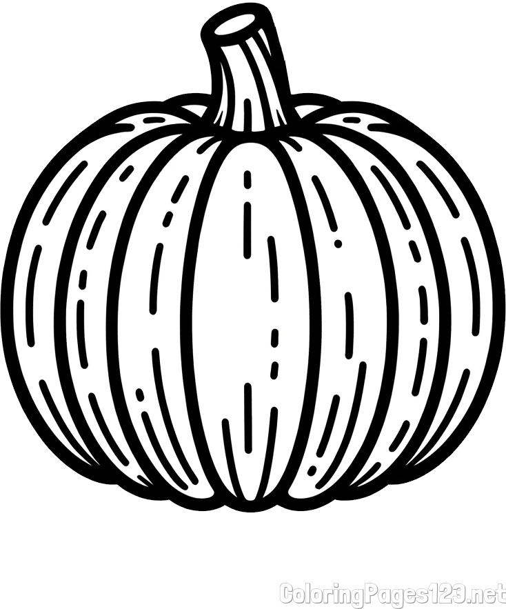 Easy Pumpkin Coloring