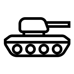 Easy Tank Coloring Page for Young Kids