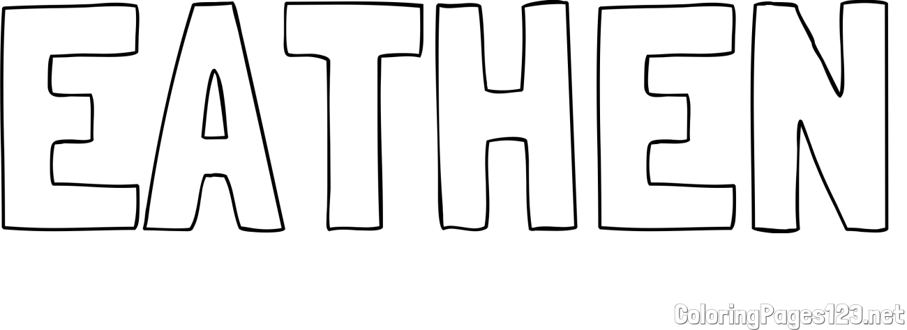 EATHEN Coloring Page