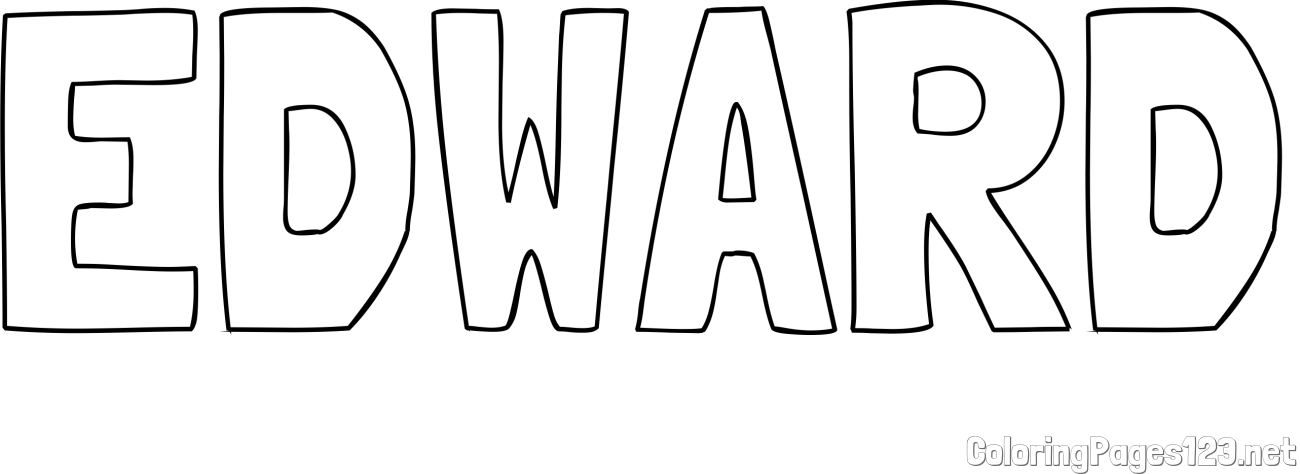 EDWARD Coloring Page