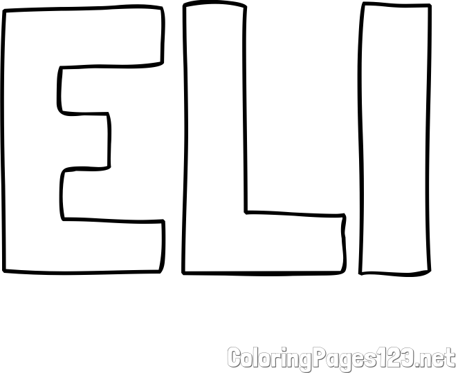 ELI Coloring Page