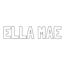 Online Created Coloring Page - ELLA MAE Coloring Page