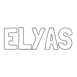 Online Created Coloring Page - ELYAS Coloring Page