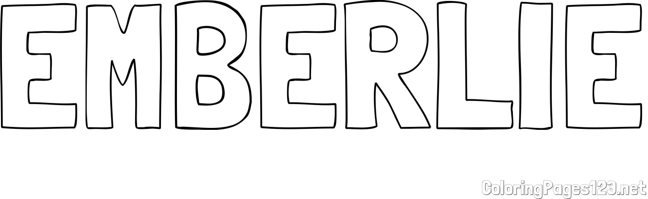 EMBERLIE Coloring Page