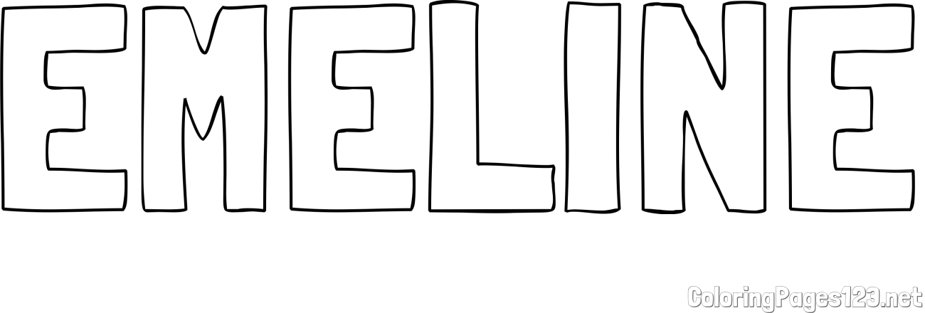 EMELINE Coloring Page