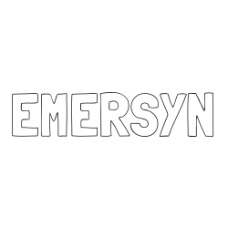 Online Created Coloring Page - EMERSYN Coloring Page