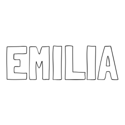 Online Created Coloring Page - EMILIA Coloring Page