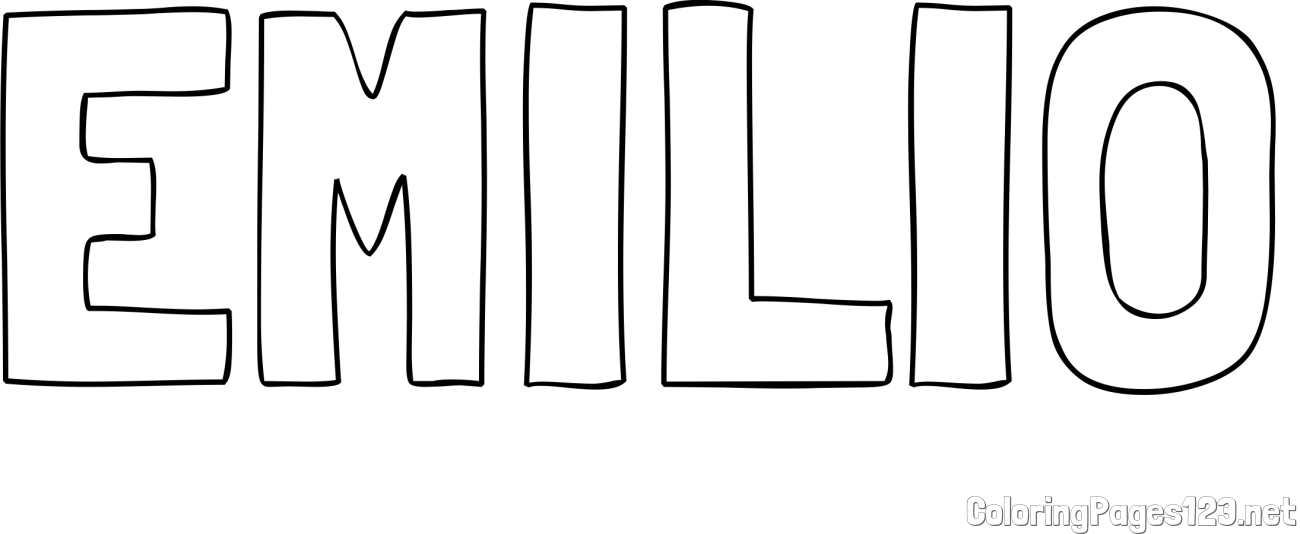 EMILIO Coloring Page
