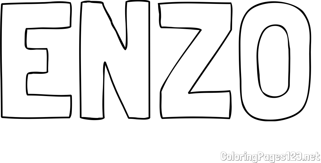 ENZO Coloring Page