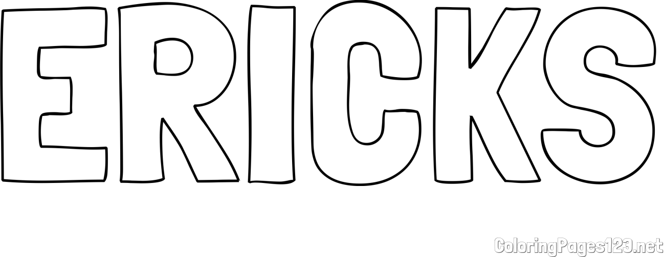 ERICKS Coloring Page