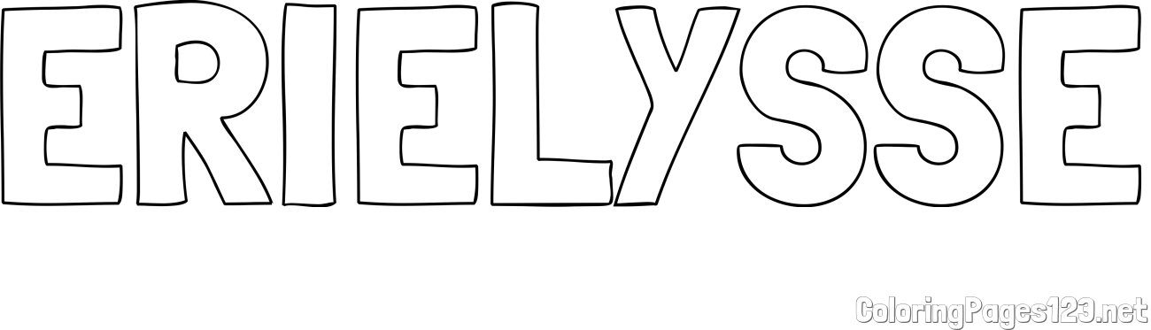 ERIELYSSE Coloring Page