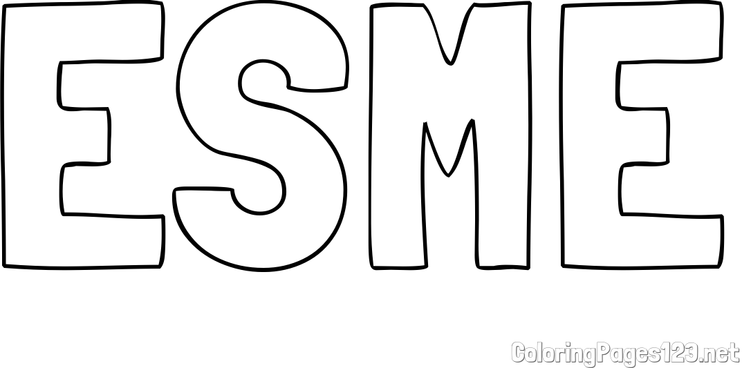 ESME Coloring Page
