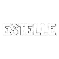 Online Created Coloring Page - ESTELLE Coloring Page