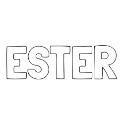 Online Created Coloring Page - ESTER Coloring Page