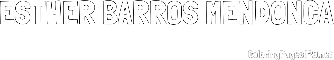 ESTHER BARROS MENDONÇA Coloring Page