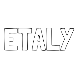 Online Created Coloring Page - ETALY Coloring Page
