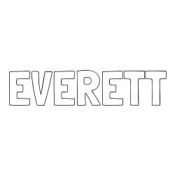 EVERETT Coloring Page