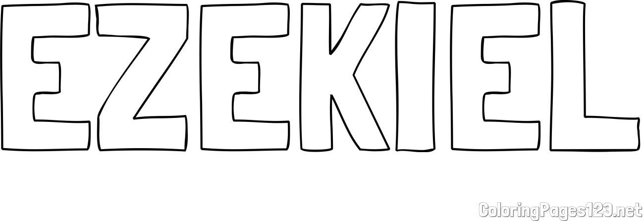 EZEKIEL Coloring Page