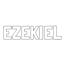 Online Created Coloring Page - EZEKIEL Coloring Page