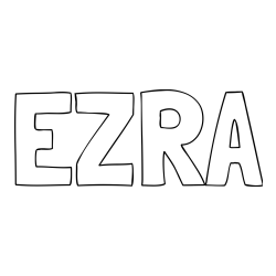 EZRA Coloring Page
