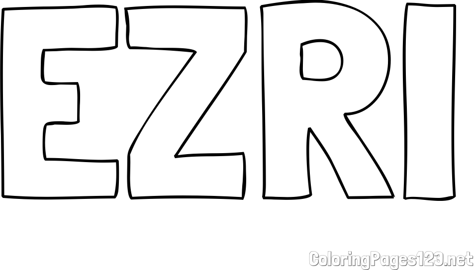 EZRI Coloring Page