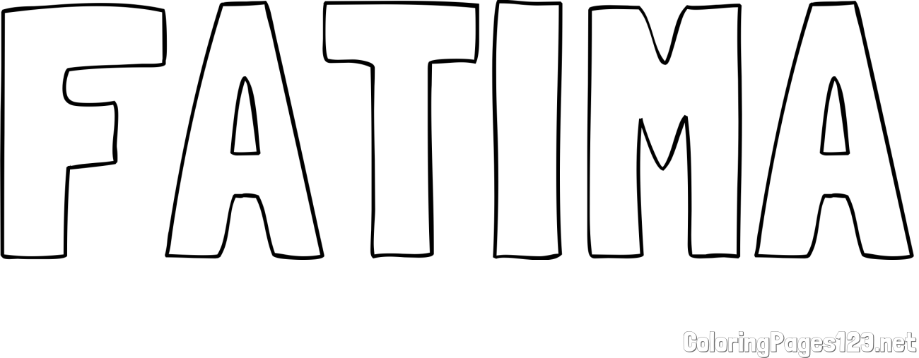 FATIMA Coloring Page
