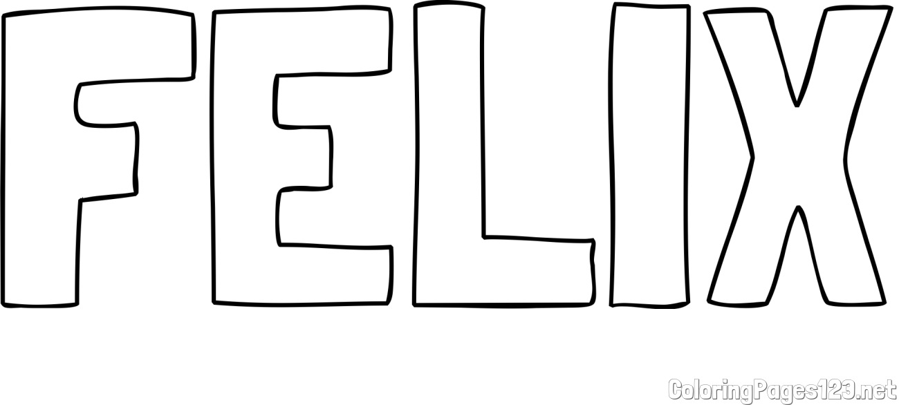 FELIX Coloring Page