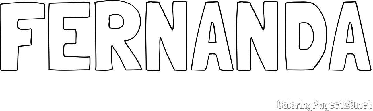 FERNANDA Coloring Page