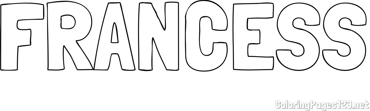 FRANCESS Coloring Page