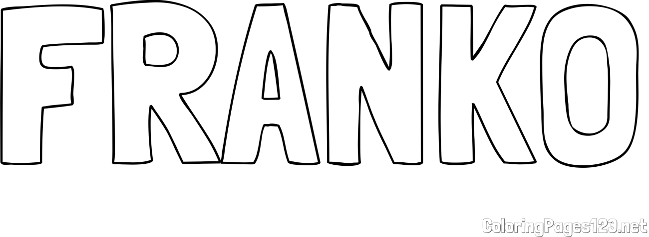 FRANKO Coloring Page