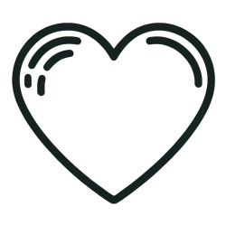 Free Printable Coloring Page of a Heart