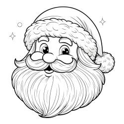 Free Printable Coloring Page of Santa Claus